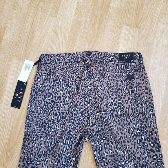 Jen7 Animal Printed Ankle Skinny Jeans - Picture 8 of 16